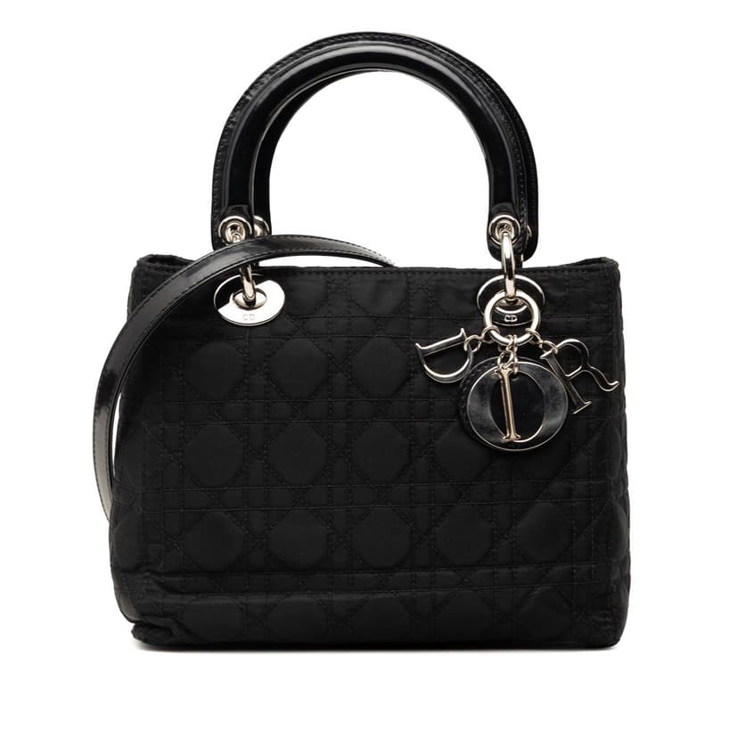 Dior Medium Nylon Cannage Lady Dior