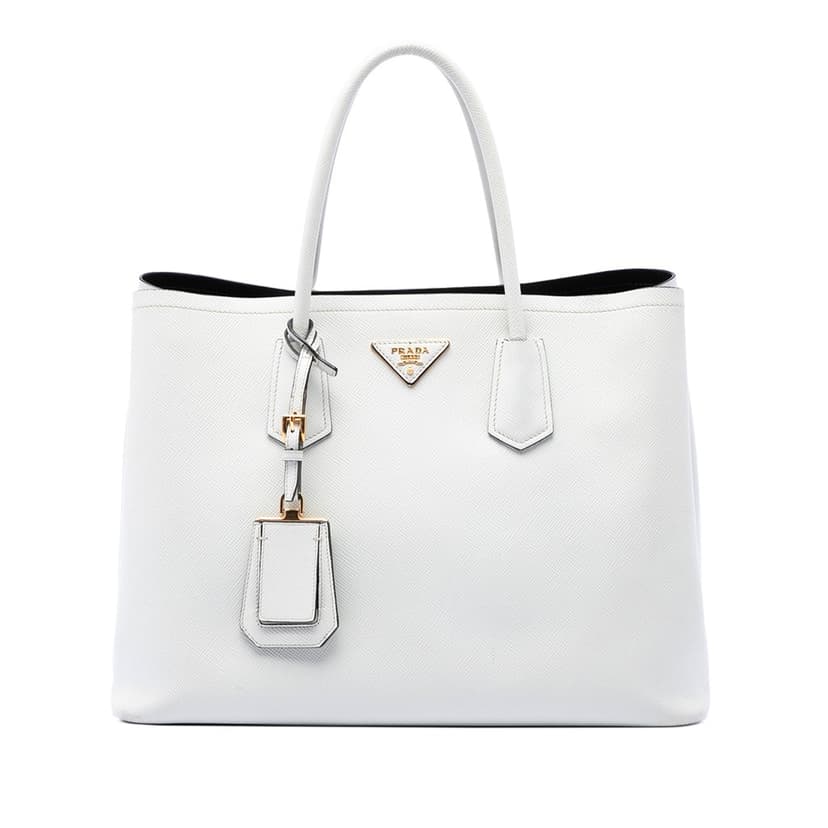 Prada Medium Saffiano Cuir Double Satchel