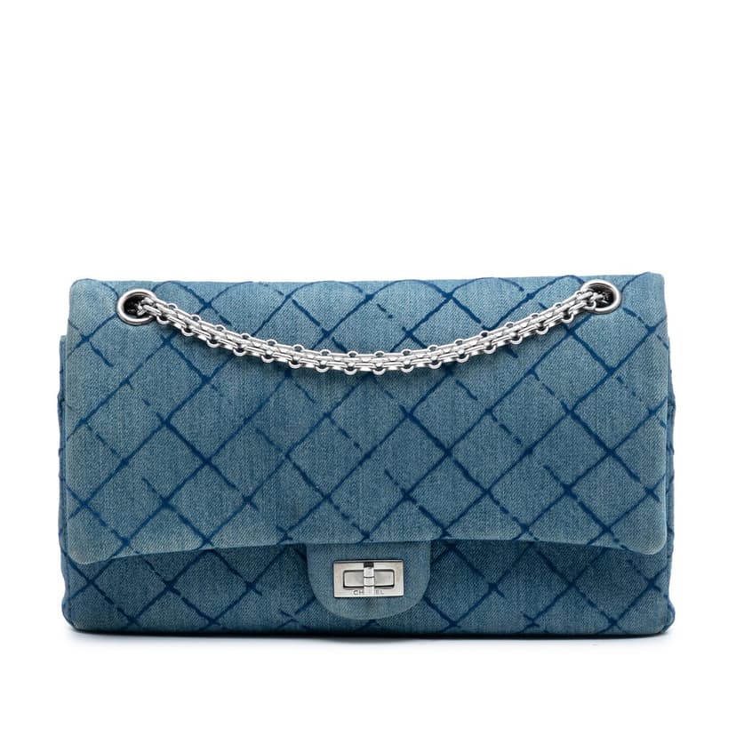 Chanel Quilted Denim Reissue 2.55 Double Flap 226