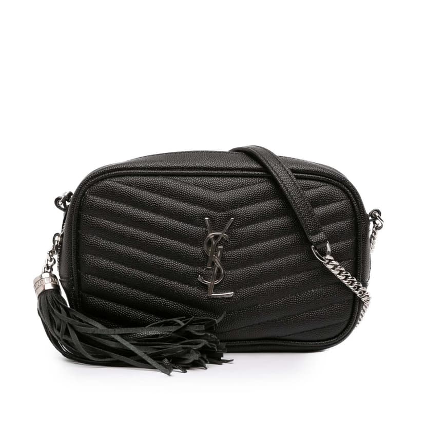 Saint Laurent Mini Grain de Poudre Monogram Lou Camera Bag