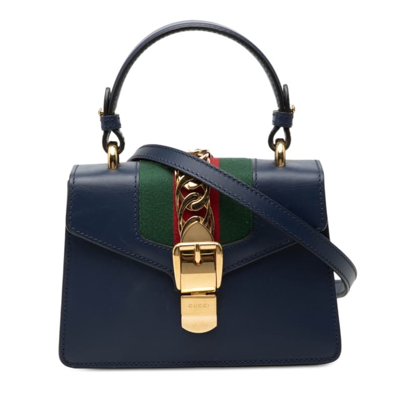 Gucci Mini Leather Sylvie Satchel