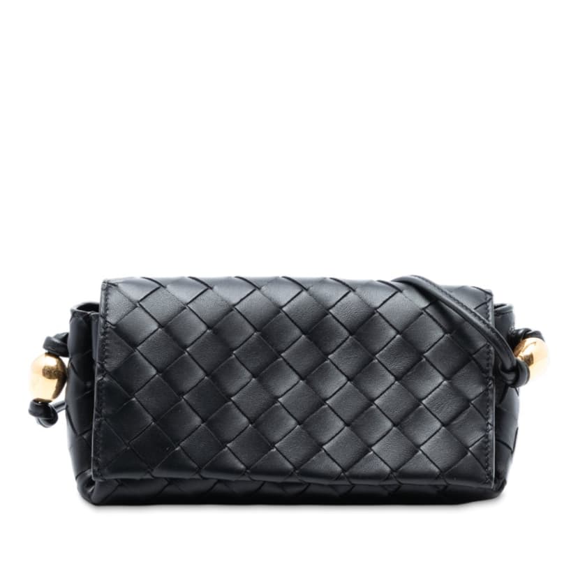 Bottega Veneta Nappa Intrecciato Pouch On Strap Crossbody
