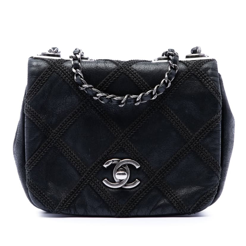 Chanel Mini CC Iridescent Calfskin Diamond Stitch Flap