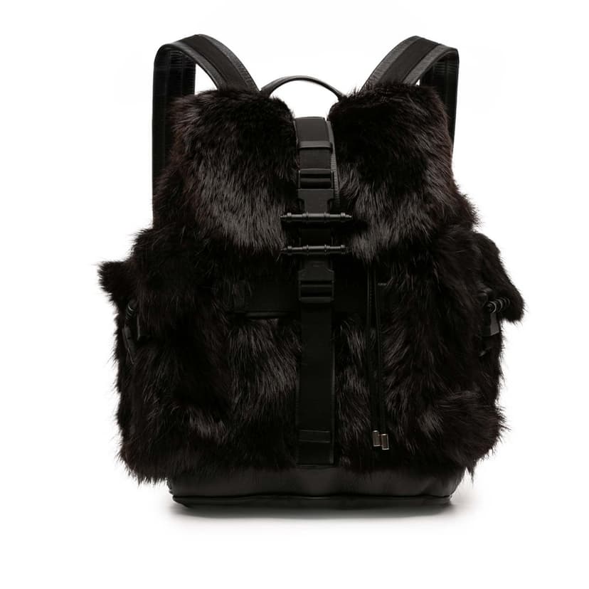 Givenchy حقيبة ظهر أوبسيديا من الجلد والفرو