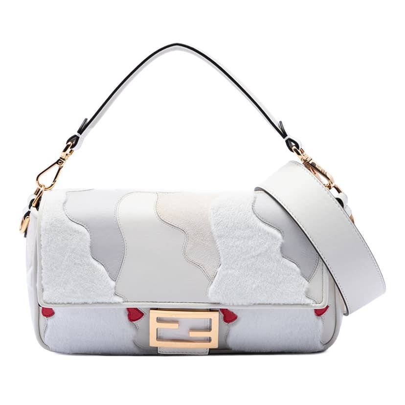 Fendi حقيبة باغيت من فرو نابا وفرو المنك
