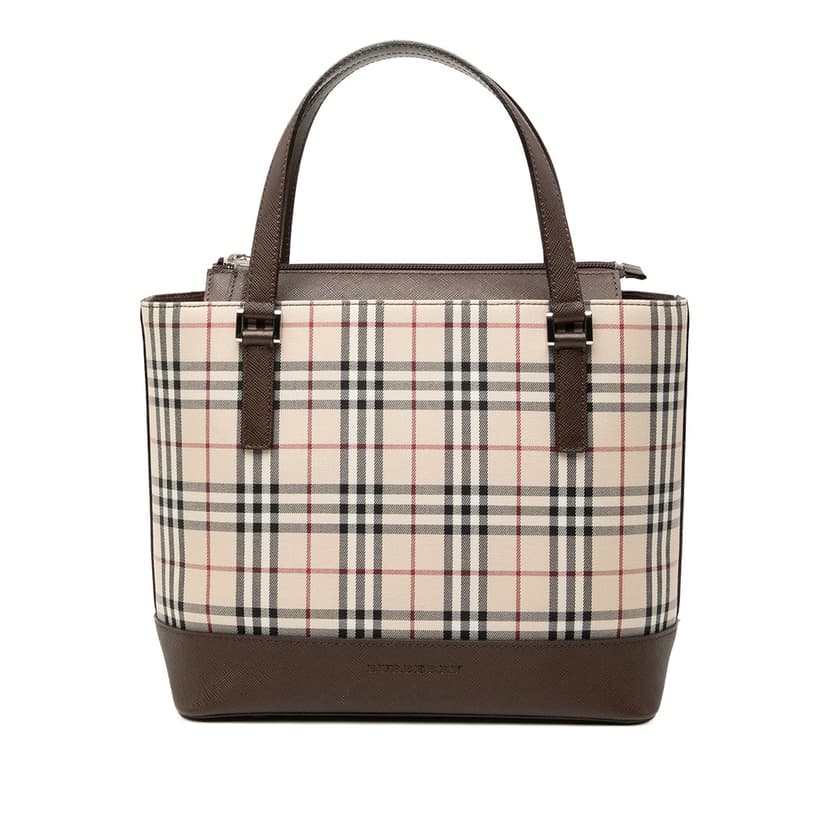 Burberry House Check Canvas Handbag