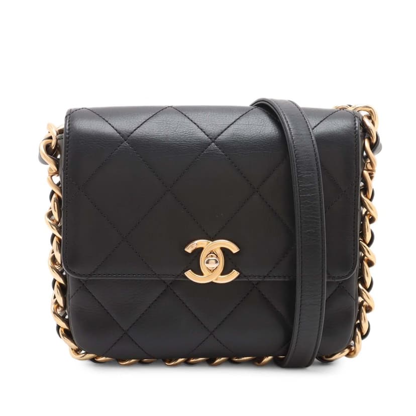 Chanel Small Quilted Calfskin Framing Chain Flap