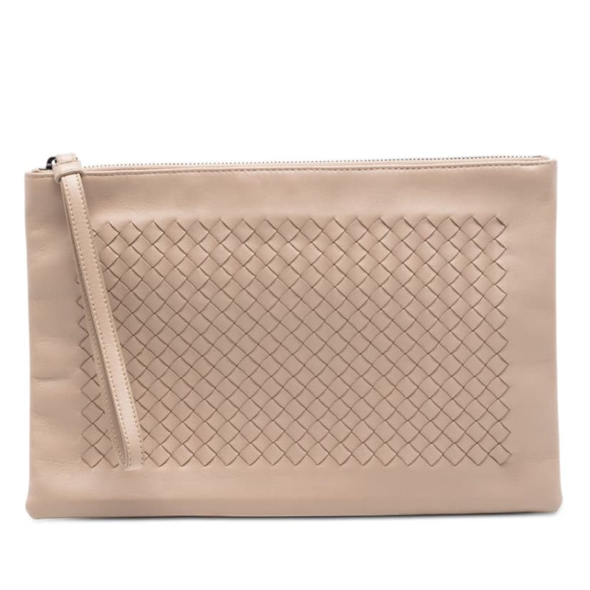 Bottega Veneta Nappa Intrecciato Wristlet Clutch