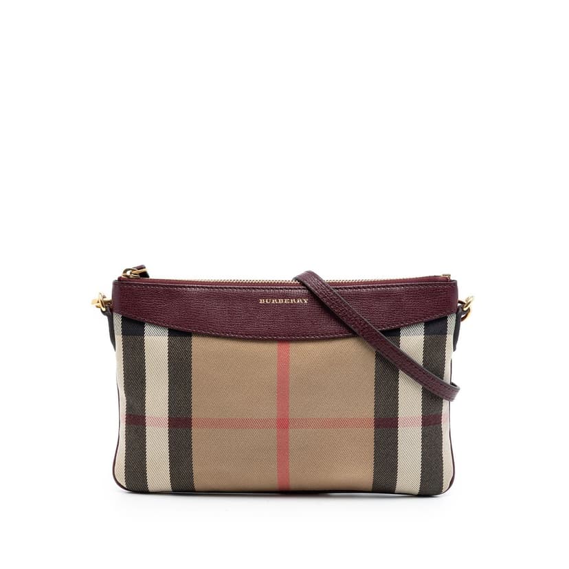 Burberry Mega Check Canvas Derby Peyton Crossbody