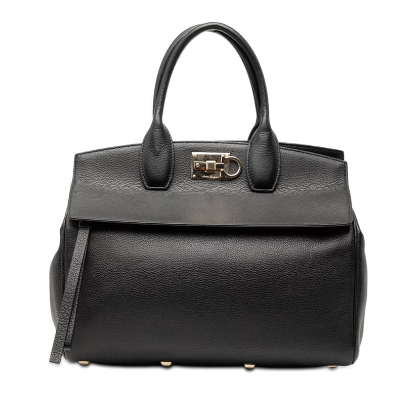 Salvatore Ferragamo Leather Studio Satchel