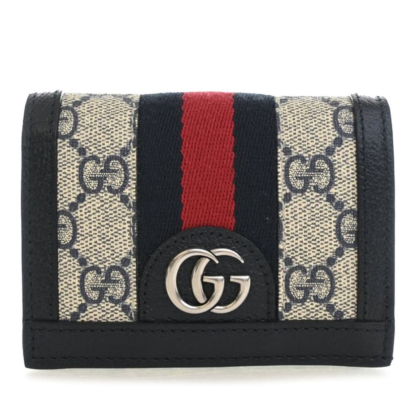 Gucci GG Supreme Web Ophidia Compact Wallet