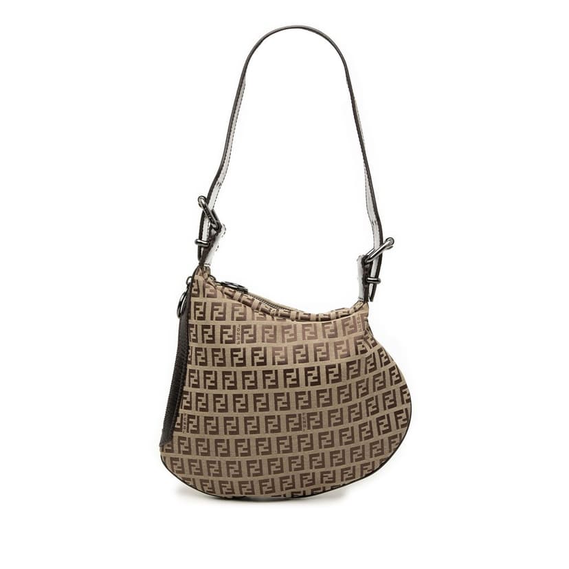 Fendi Zucchino Oyster Shoulder Bag