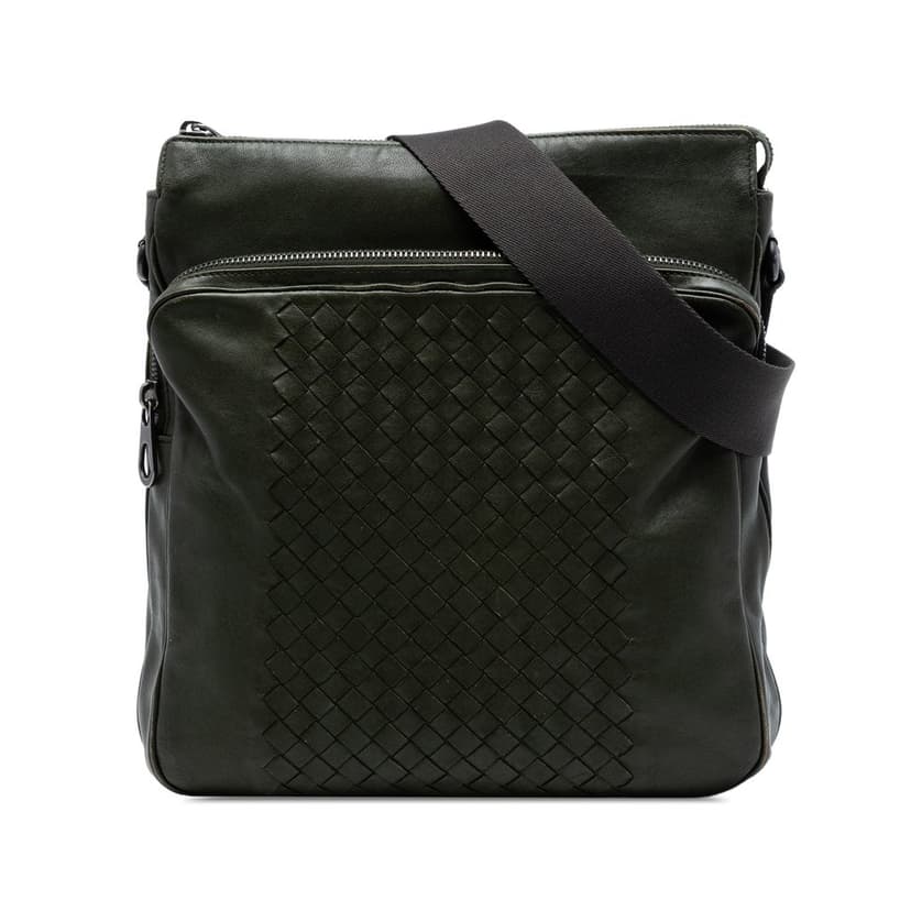 Bottega Veneta Intrecciato Trimmed Nappa Crossbody