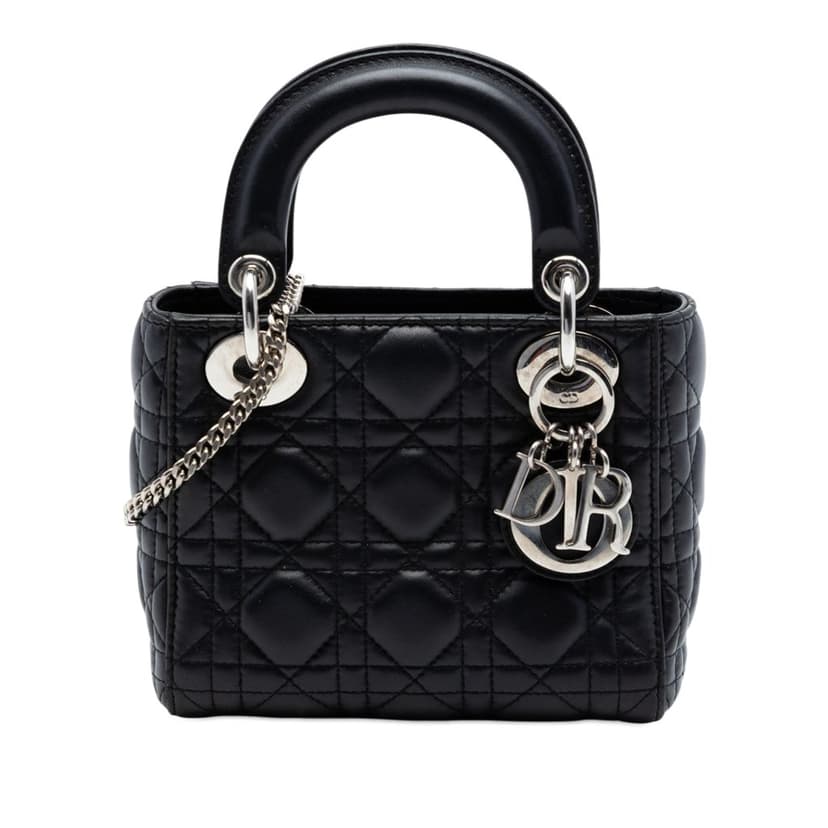 Dior Mini Lambskin Cannage Lady Dior
