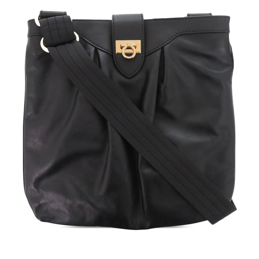 Salvatore Ferragamo Leather Gancini Crossbody