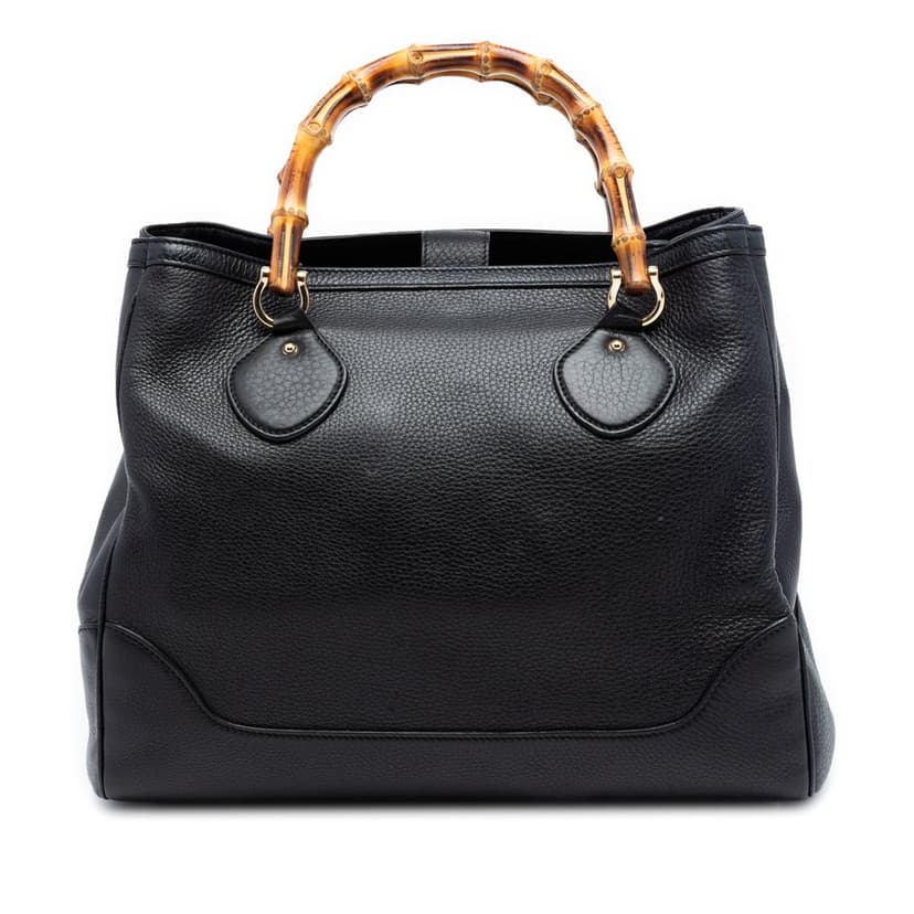 Gucci Medium Leather Bamboo Diana Tote