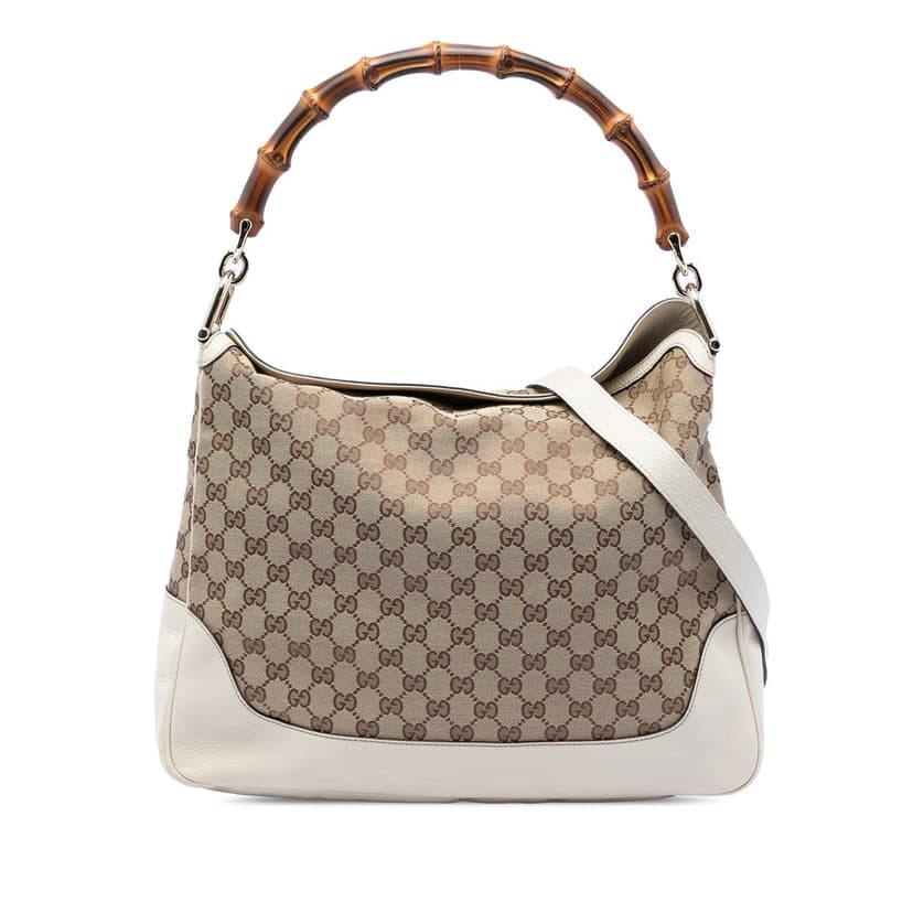 Gucci حقيبة ديانا من قماش جي جي بامبو