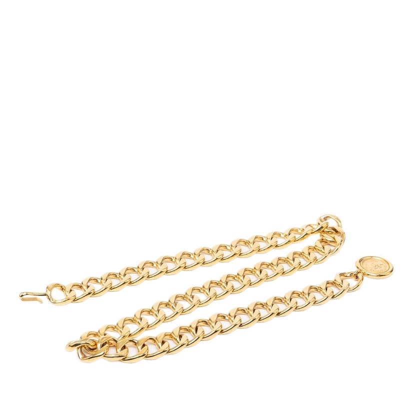 Chanel Gold Plated CC Medallion Chain Belt