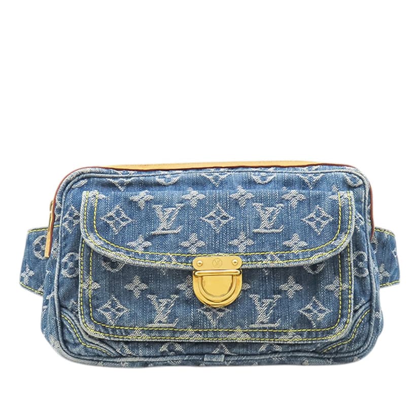 Louis Vuitton حقيبة خصر من قماش الدنيم بنقشة المونوغرام