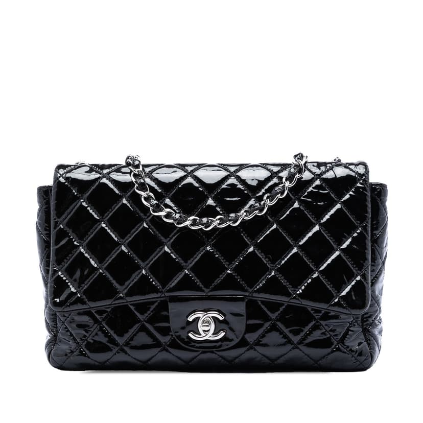 Chanel Jumbo Classic Patent Single Flap