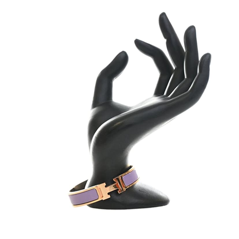 Hermès Narrow Enamel Clic H Bracelet PM