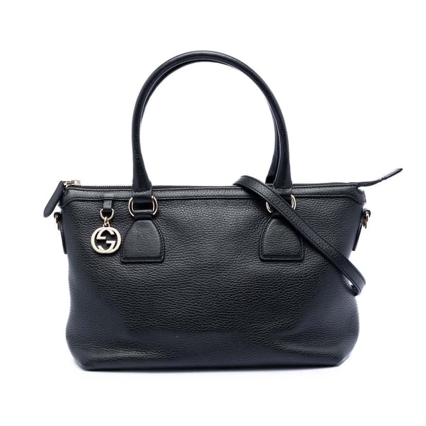 Gucci Dollar Calfskin GG Charm Satchel