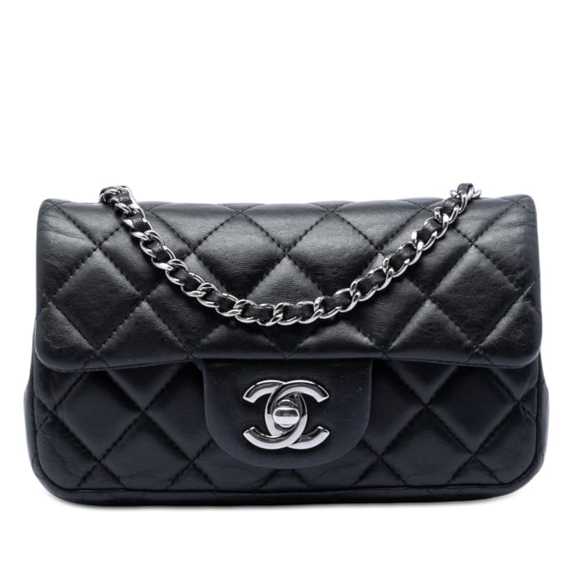 Chanel Extra Mini Rectangular Quilted Lambskin Flap