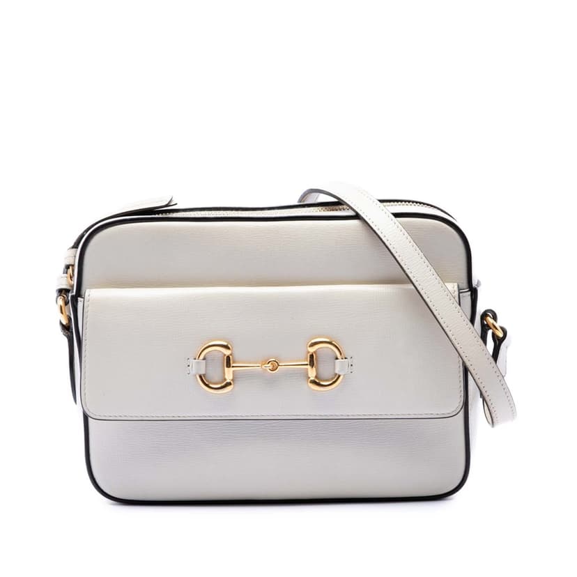 Gucci حقيبة كاميرا صغيرة من الجلد بتصميم لجام الحصان، موديل 1955
