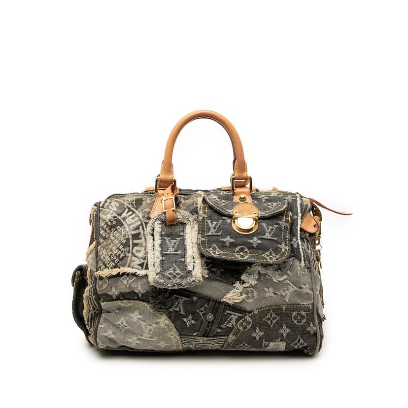 Louis Vuitton Monogram Denim Patchwork Speedy 30