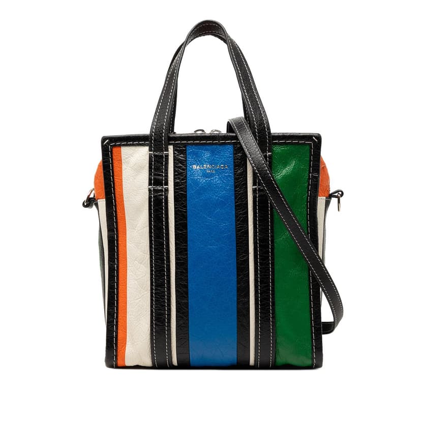 Balenciaga حقيبة تسوق بازار من جلد الخروف، مقاس صغير جدًا