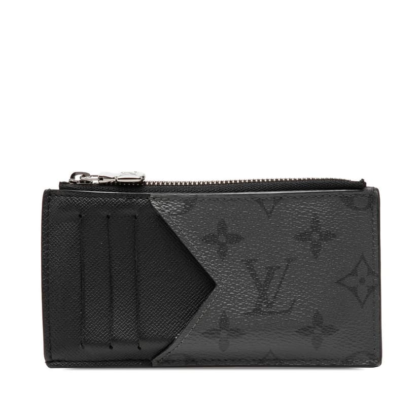 Louis Vuitton حامل بطاقات وعملات معدنية بنمط مونوجرام إكليبس ريفيرس تايغاراما