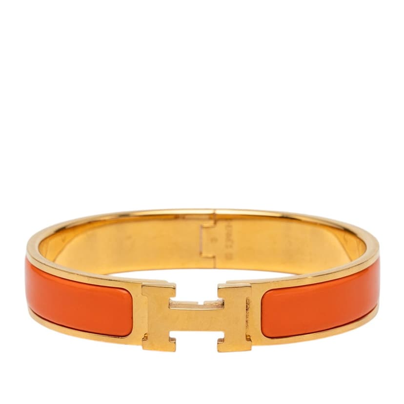 Hermès Narrow Enamel Clic H Bracelet PM