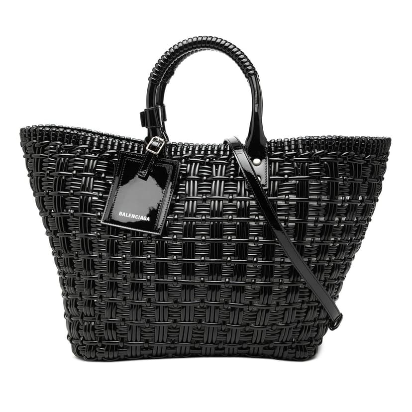 Balenciaga حقيبة صغيرة من الجلد الصناعي بتصميم سلة بيسترو
