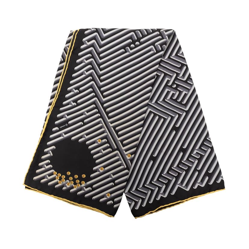 Hermès Parcours DH Silk Scarf 90