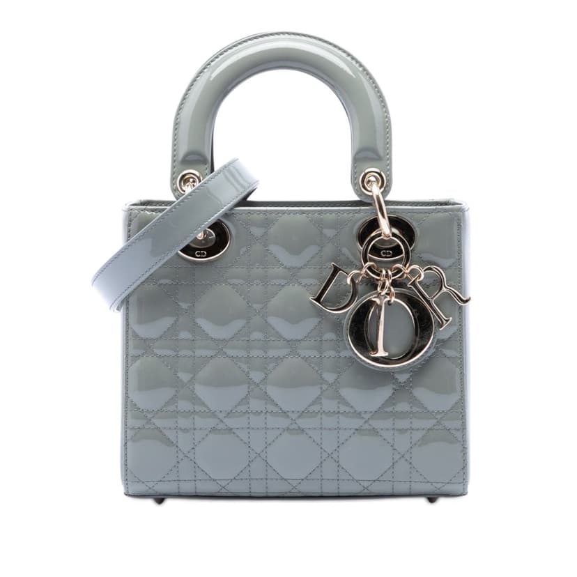 Dior Small Patent Cannage Lady Dior