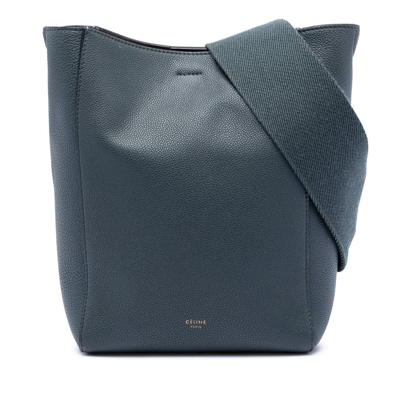 Celine Small Soft Grained Calfskin Seau Sangle Bucket Bag
