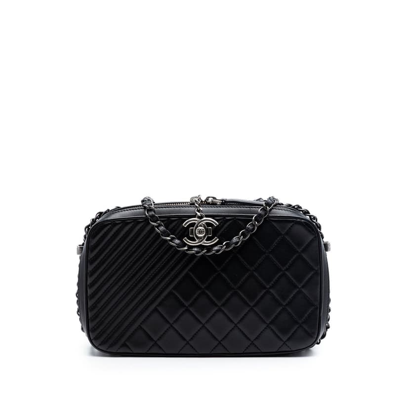 Chanel Medium Quilted Lambskin Coco Boy Camera Bag