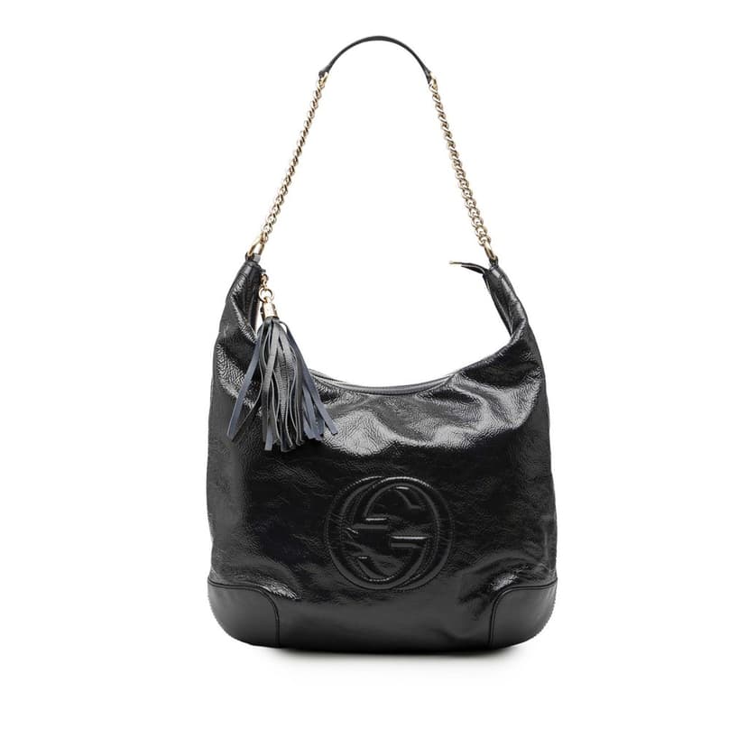 Gucci Patent Soho Shoulder Bag