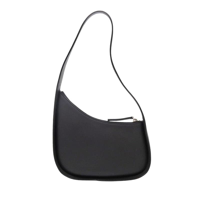 The Row Leather Half Moon Shoulder Bag
