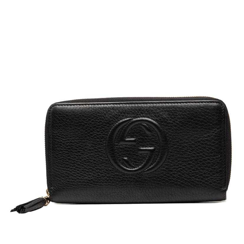 Gucci Calfskin Soho Zip Around Continental Wallet