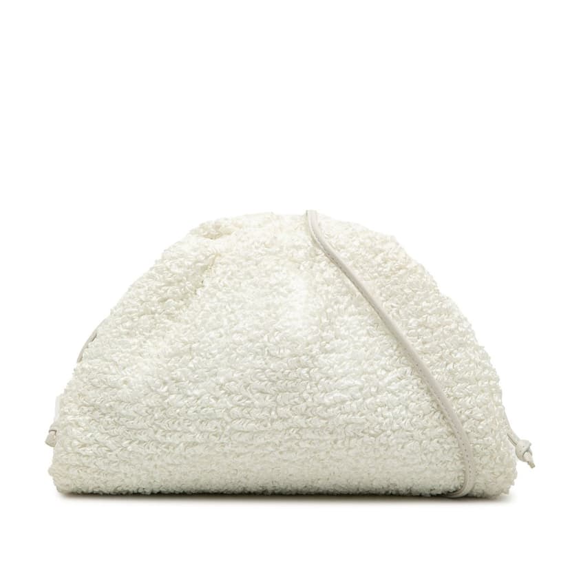 Bottega Veneta Boucle Raffia The Mini Pouch Crossbody