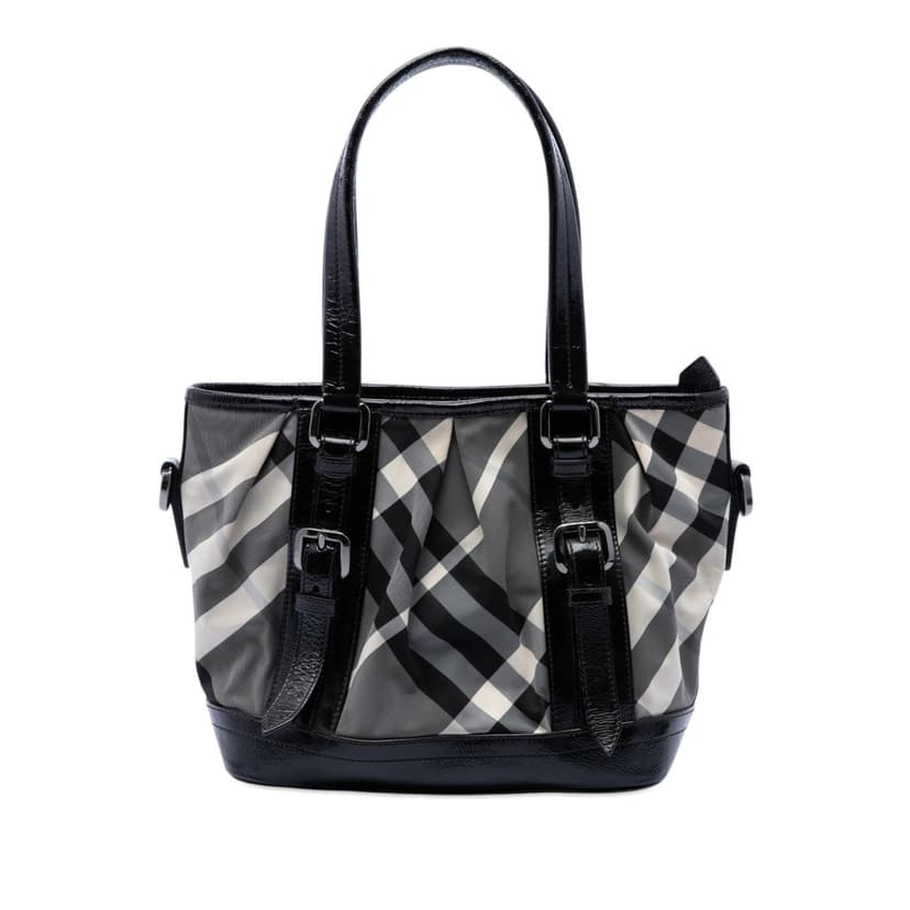 Burberry Beat Check Nylon Lowry Satchel