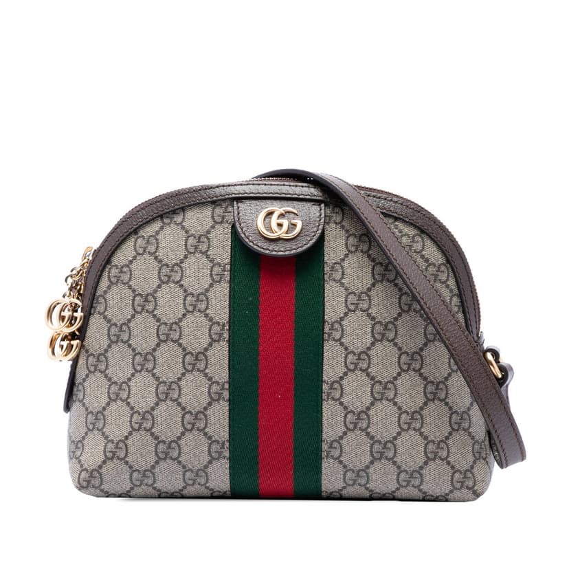 Gucci حقيبة كروسبودي صغيرة من GG Supreme Web Ophidia Dome