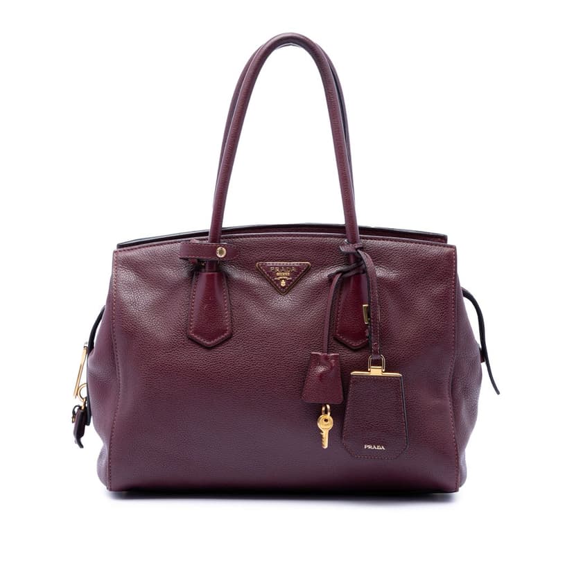 Prada حقيبة Vitello Daino Zip Top القابلة للتحويل