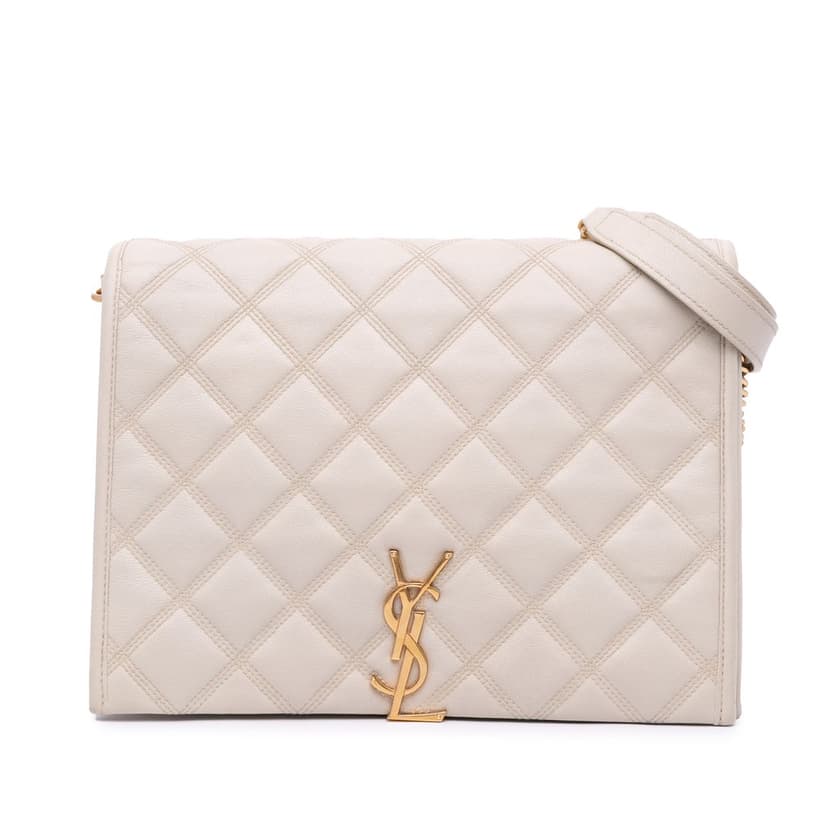 Saint Laurent Small Quilted Lambskin Becky Chain Shoulder Bag
