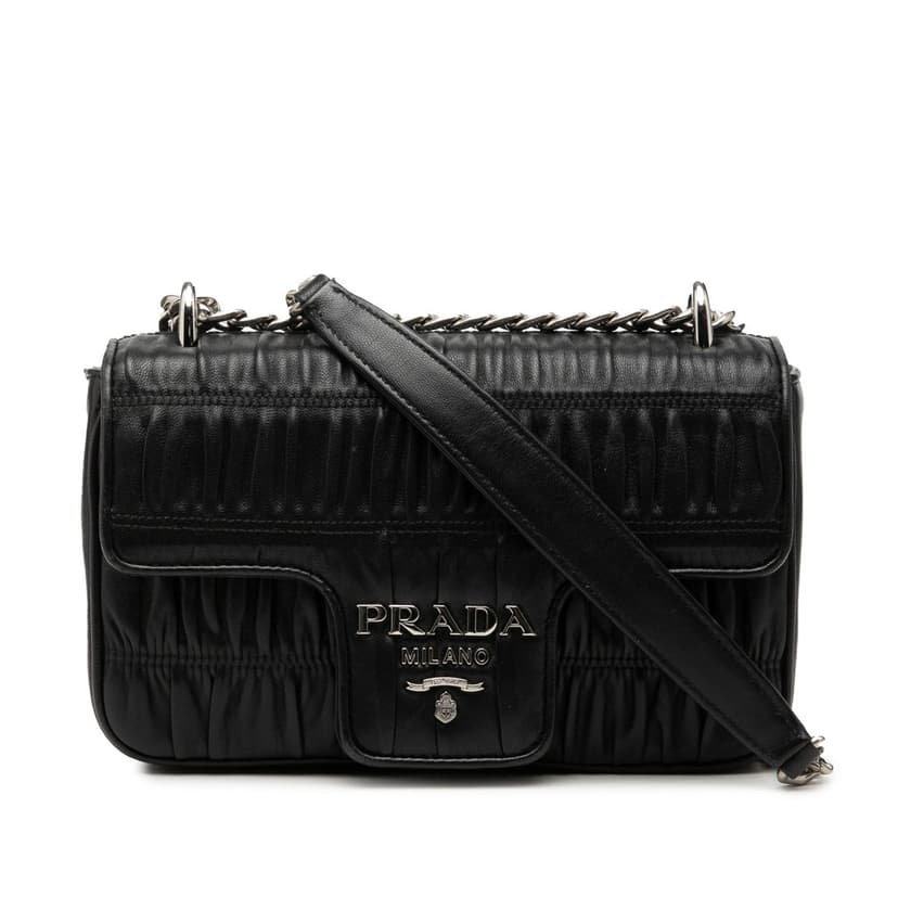 Prada Nappa Gaufre Chain Flap