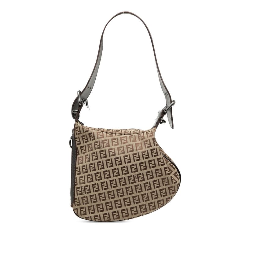 Fendi Zucchino Oyster Shoulder Bag