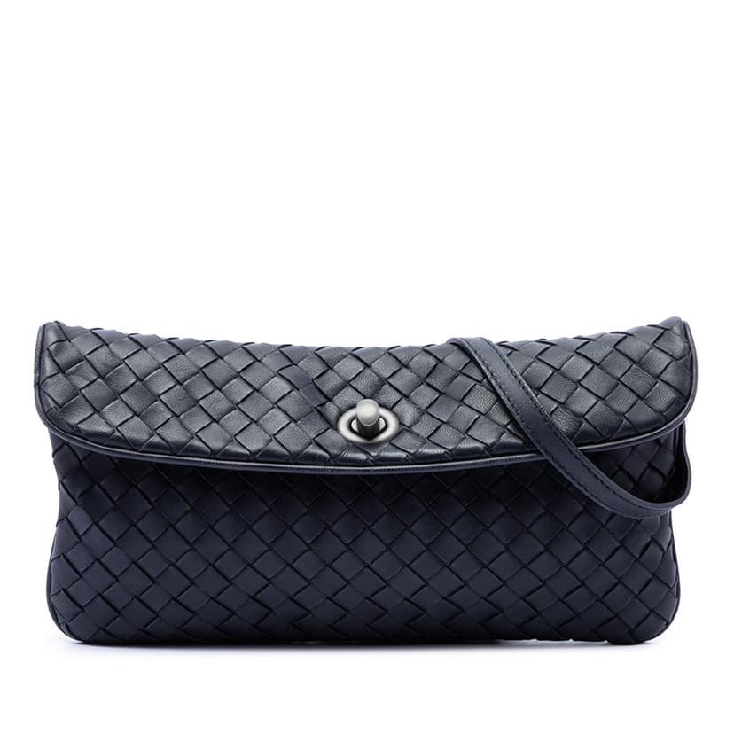 Bottega Veneta Mini Nappa Intrecciato Turn Lock Crossbody