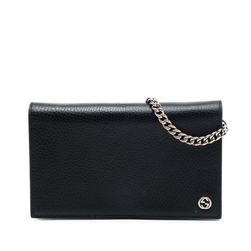 Gucci Leather Betty Wallet on Chain