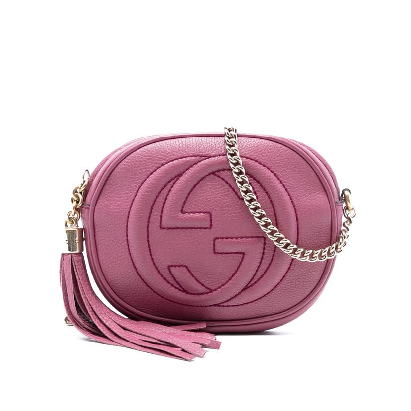 Gucci Mini Pebbled Calfskin Soho Chain Crossbody